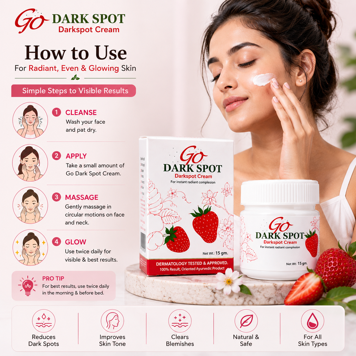 Go Dark Spot Removal Cream (15g)