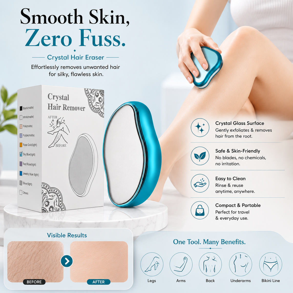 Crystal Hair Remover For Women & Men