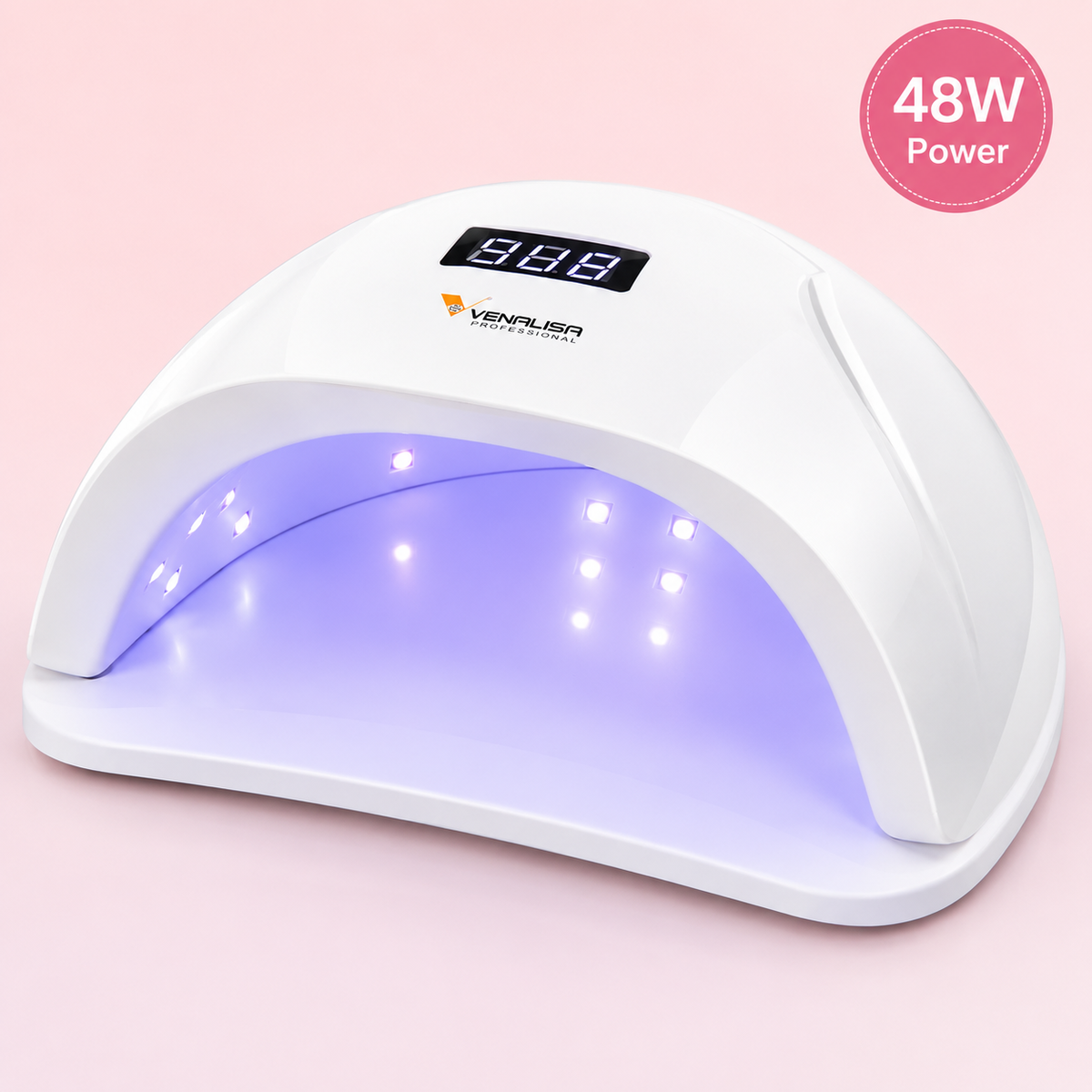 VENALISA Professional 48W UV LED Nail Lamp – Fast Dry Gel Nail Curing Lamp with Smart Sensor & Timer