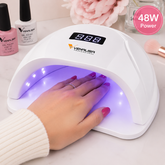 VENALISA Professional 48W UV LED Nail Lamp – Fast Dry Gel Nail Curing Lamp with Smart Sensor & Timer