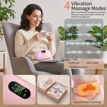 Women Period Cramp Relief Massager Belt