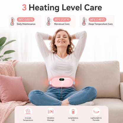 Women Period Cramp Relief Massager Belt